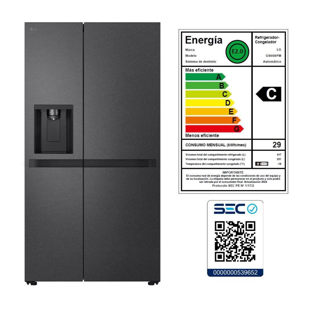 Refrigerador Side By Side LG GS66SPM / No Frost / 638 L / C image number 11.0